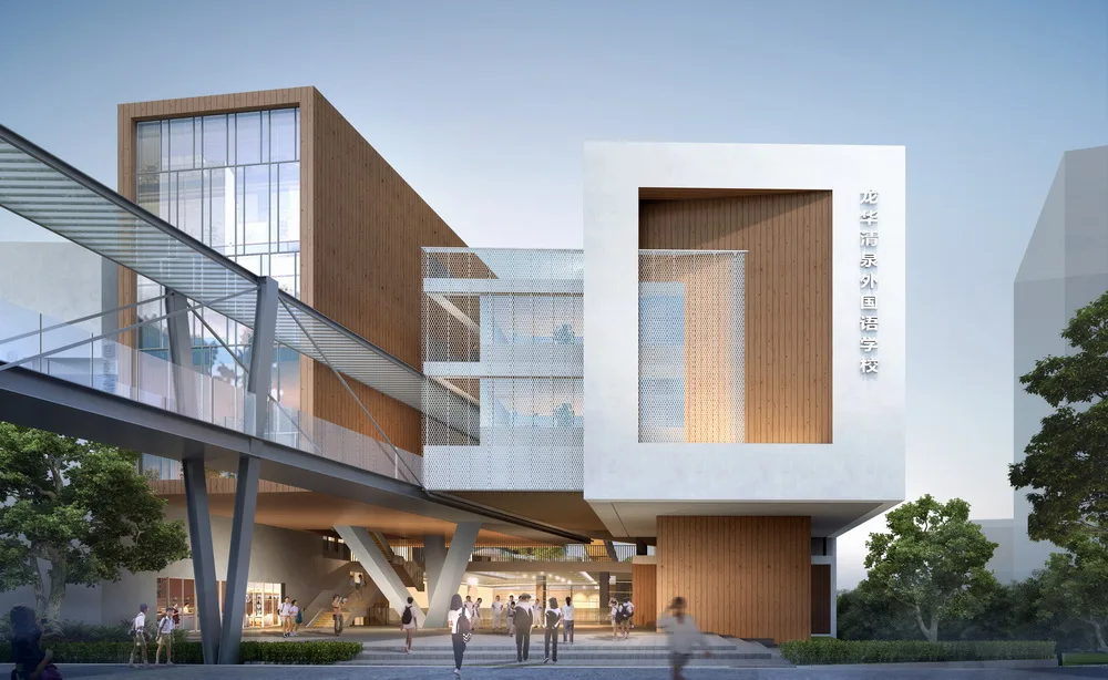 BIM Architecture | Shenzhen Longhua Qingquan Foreign Language School (Junior High School)/Yijing Architectural Design