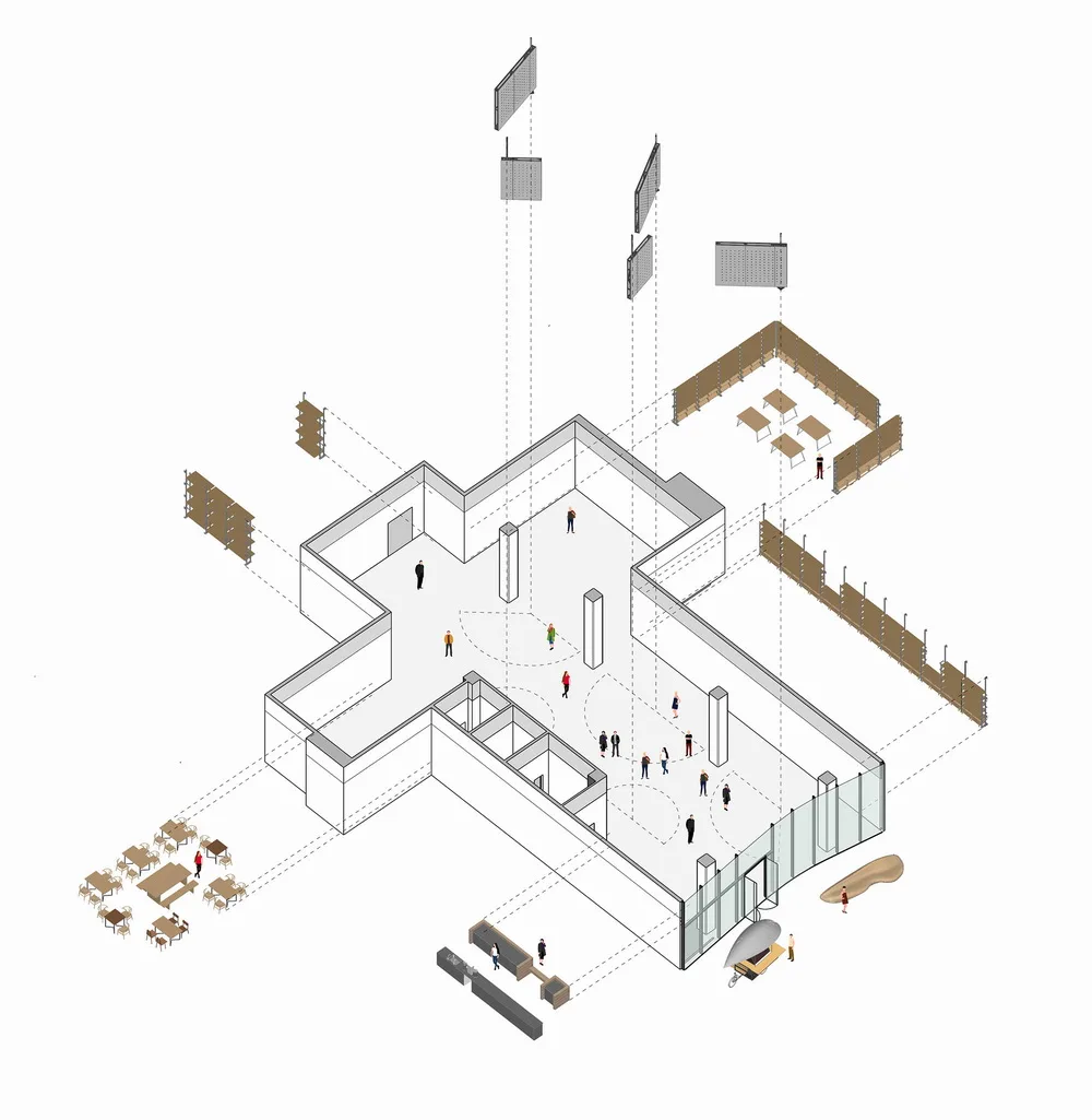 BIM Architecture | Purposeless Concept Bookstore/Luo Yujie Studio