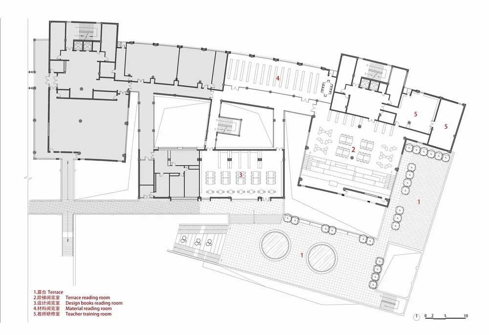 BIM Architecture | Central Academy of Fine Arts Yanjiao Campus Library Renovation/Three Literature Architecture/He Wei Studio