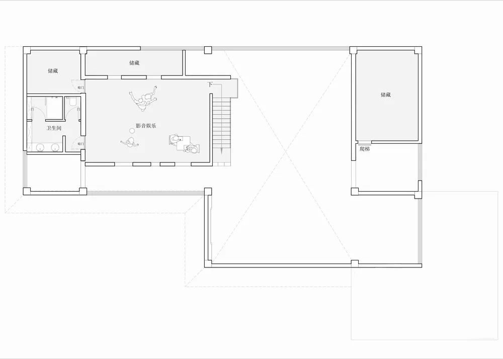 BIM architecture | Inside and outside, each in its own place in the natural mountains and fields