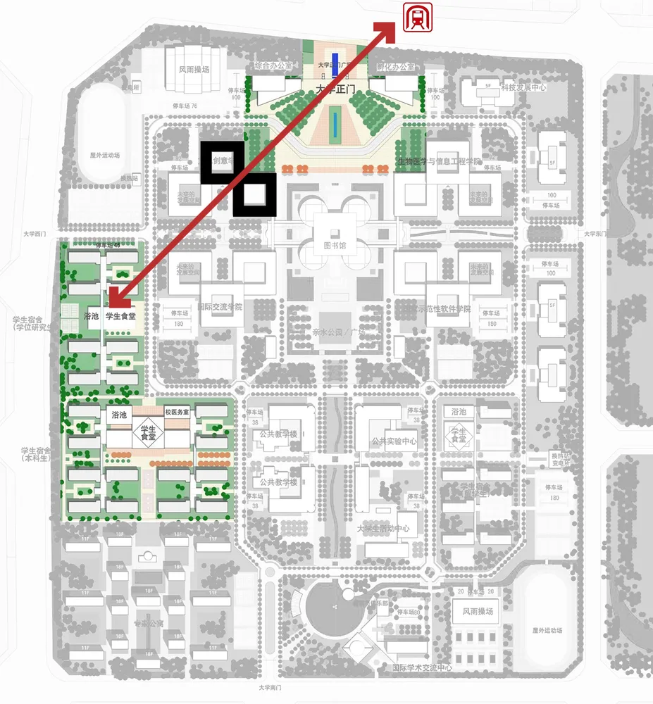 BIM Architecture | 2nd Floor of Humanities at Northeastern University/THAD by Zhuang Weimin from Tsinghua Architectural Design Institute