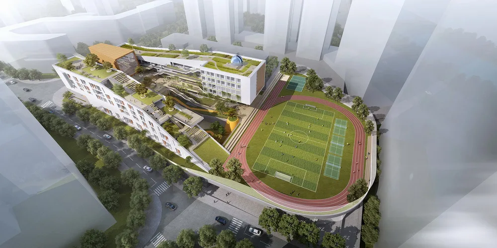 BIM Architecture | Shenzhen Longhua Qingquan Foreign Language School (Junior High School)/Yijing Architectural Design