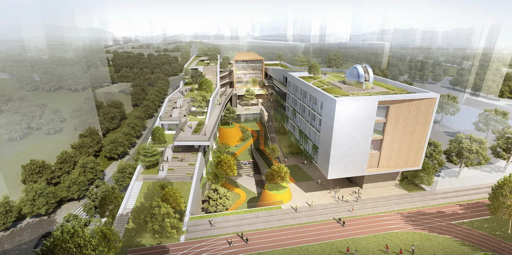 BIM Architecture | Shenzhen Longhua Qingquan Foreign Language School (Junior High School)/Yijing Architectural Design