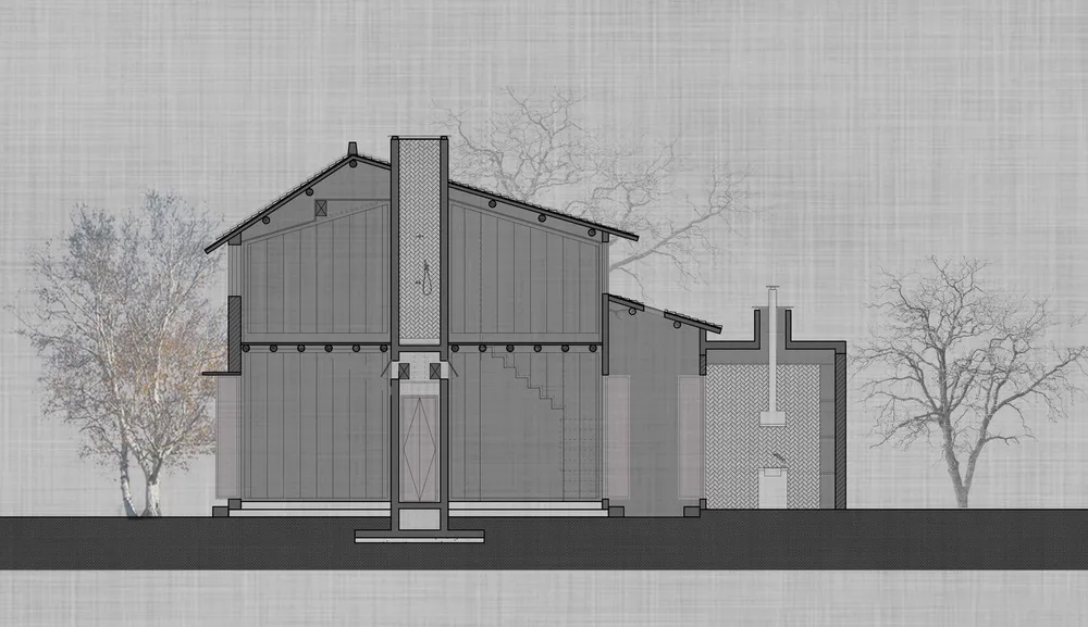 BIM Architecture | Shaoxing Beihai Bridge Wooden Museum/Lost Man Creation
