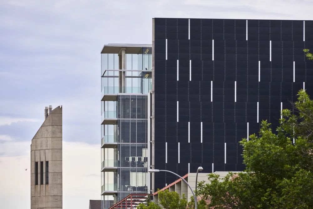 BIM Architecture | Edge Office Building, Solar Panels Covered Facade/Dub Architects
