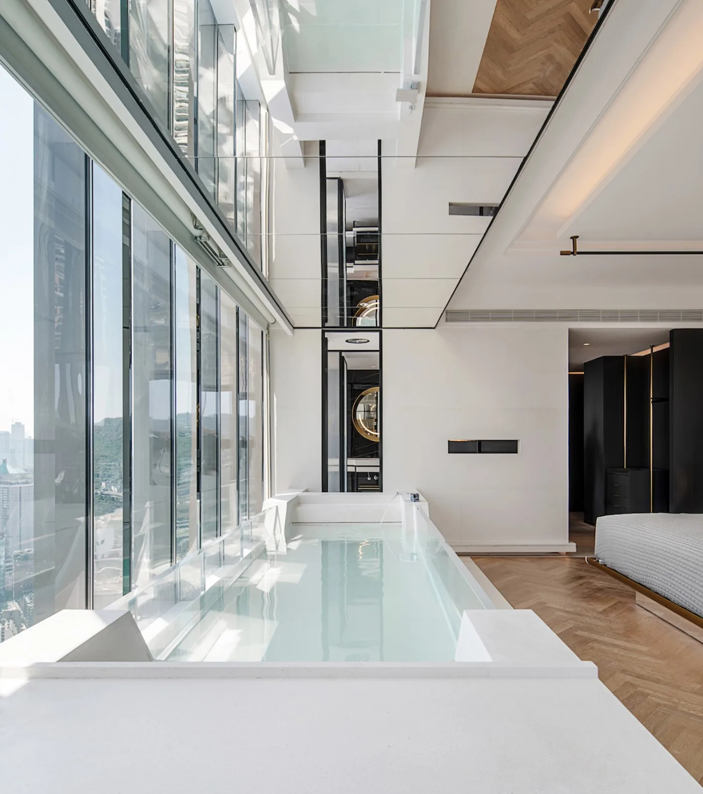 BIM Architecture | ISEYA Floating Cloud High Altitude Hotel [Chaotianmen Flagship Store]/Preaching Space Design