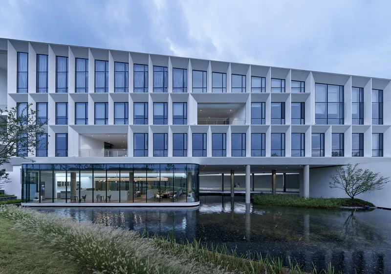 BIM architecture | Space shaping in line with the trend, designed by Zhejiang Jiande Airport Aviation Industry University Research Base/Gad Jiedi