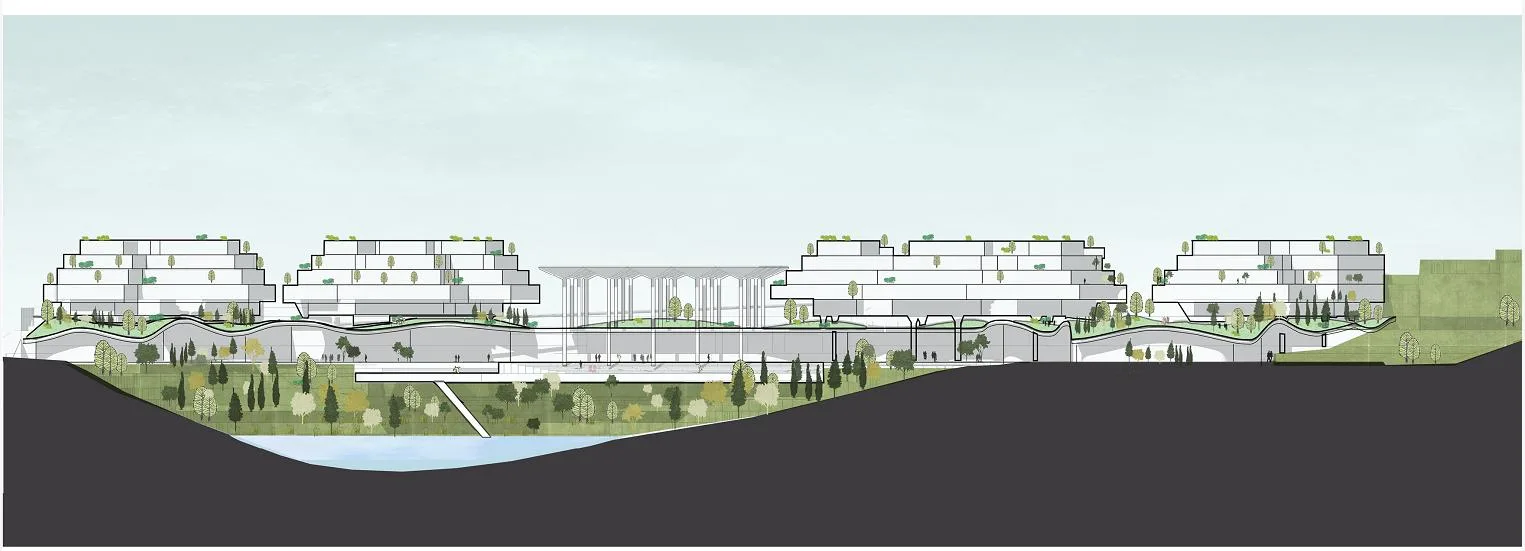 BIM Architecture | Forest Park+, Shared Vertical Campus | Chongqing Baixi Campus Nine Year Integrated School Plan/China Machinery United Engineering Co., Ltd