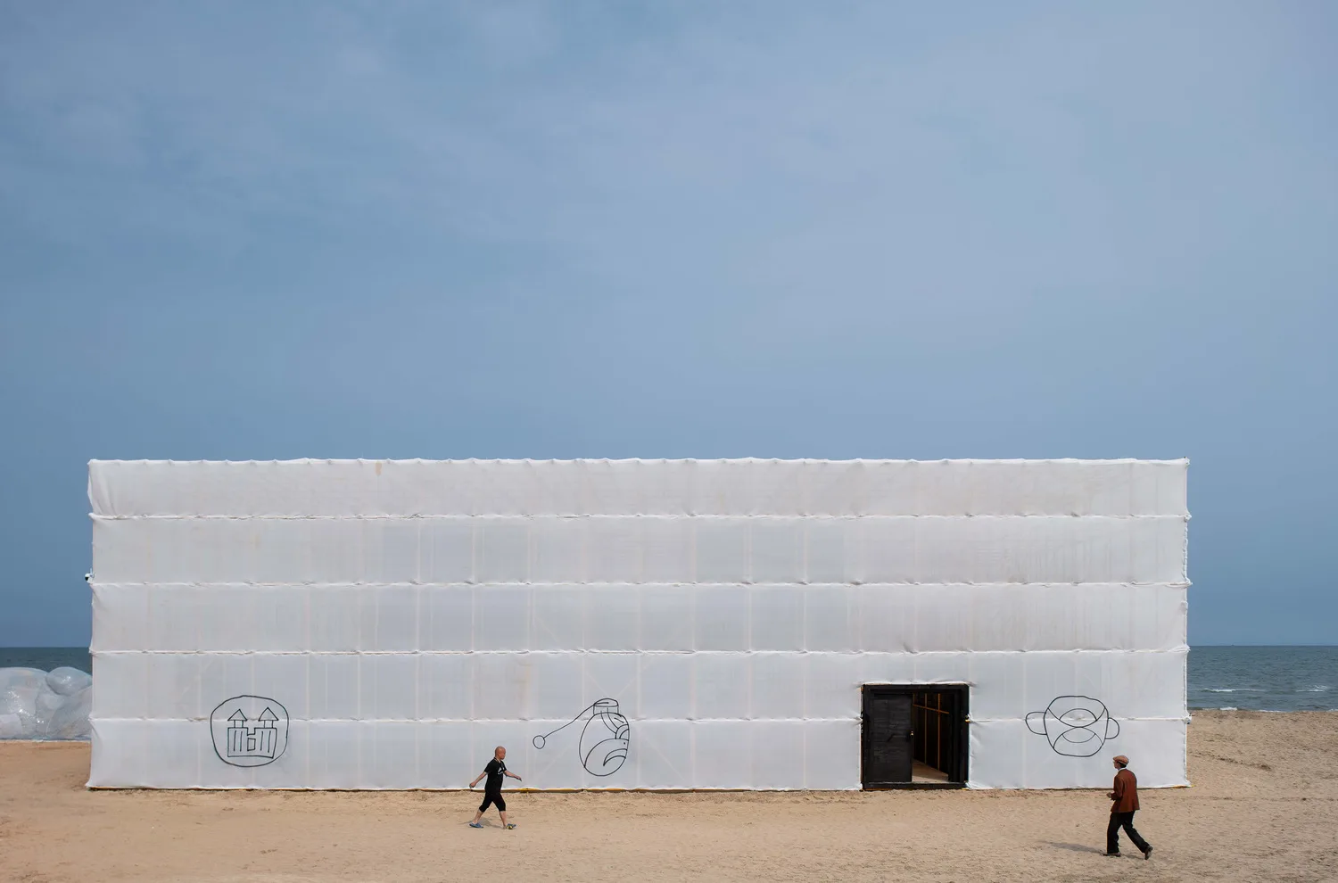 BIM Architecture | Huang Shen Er Space - Anaya Drama Festival "Migratory Bird 300" Beach Temporary Art Museum/Hemu Architecture Studio