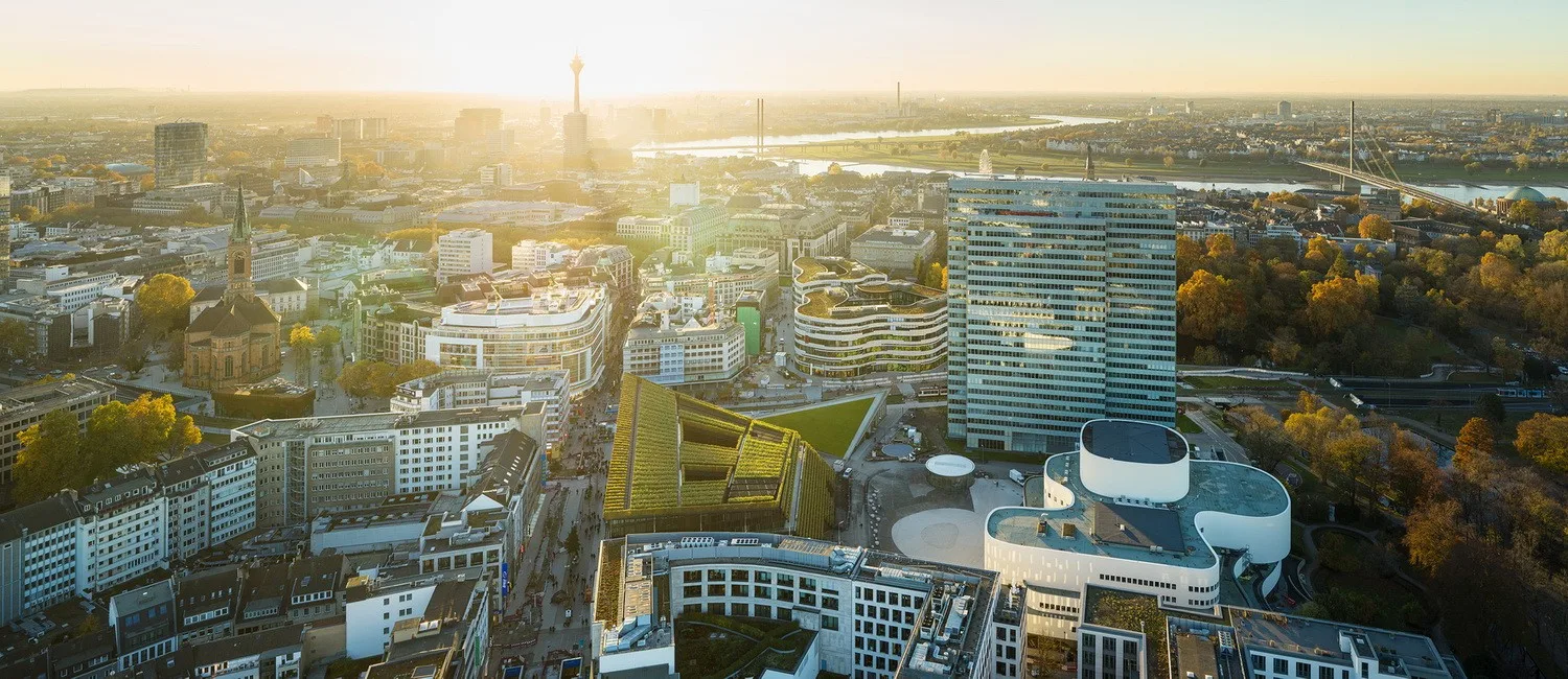 BIM Architecture | The largest green facade building in Europe, Kö-Bogen II commercial complex/ingenhoven architects