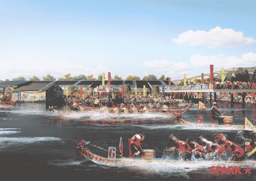 Loong Boat Race on Catering Platform