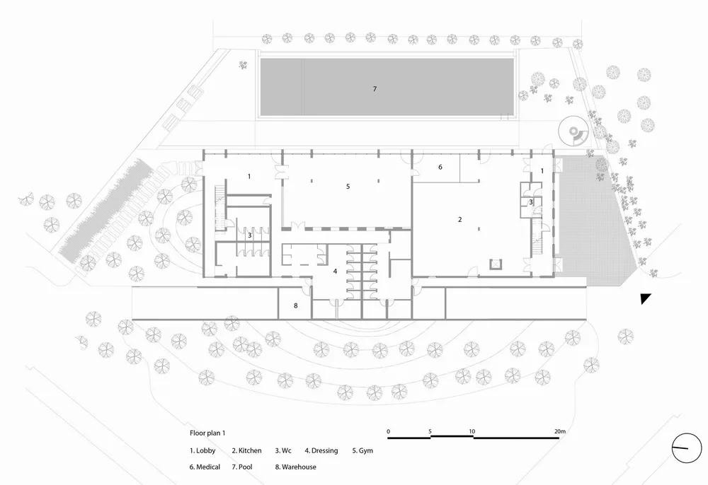 BIM Architecture | Large span arched bamboo beams, Casamia Community Home/VTN Architects