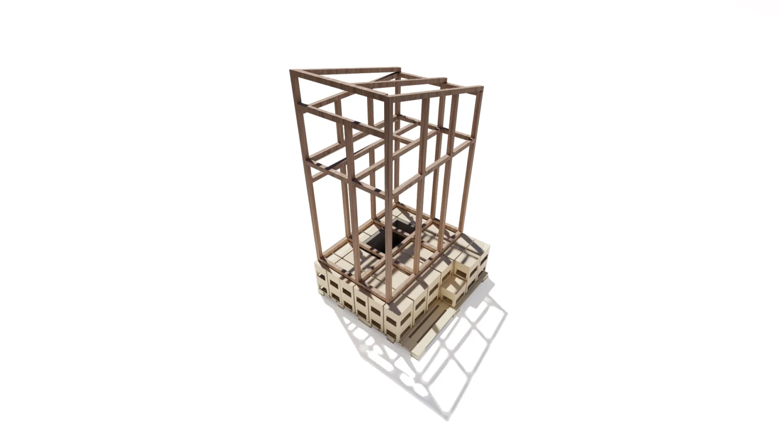BIM Architecture | Module Cabin, Temporary Space for Medical Staff/Revolution