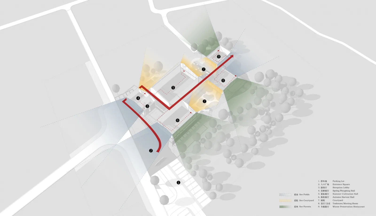 BIM Architecture | The Best Grain and Oil in the Fields - A Courtyard on the Farmland, a Paradise in the Village/Xiaoyin Architecture Firm