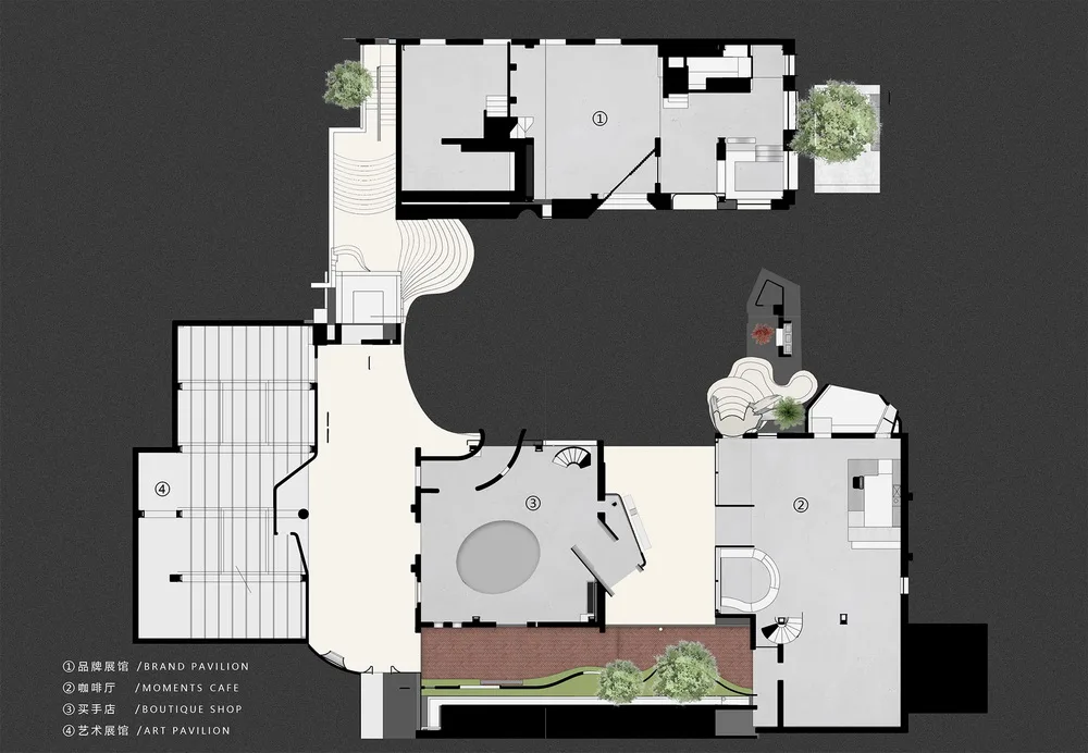 BIM Architecture | Moments Photography Base/Three Orange Lihe Space Design
