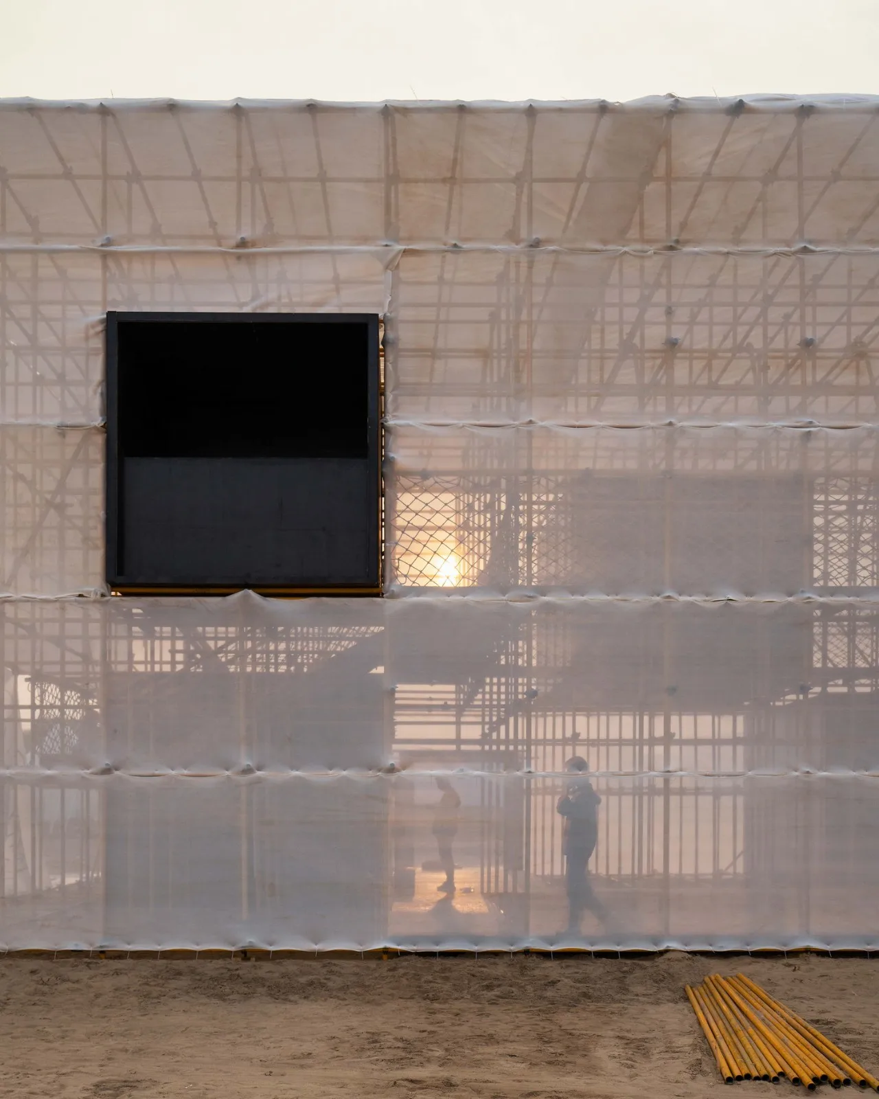 BIM Architecture | Huang Shen Er Space - Anaya Drama Festival "Migratory Bird 300" Beach Temporary Art Museum/Hemu Architecture Studio