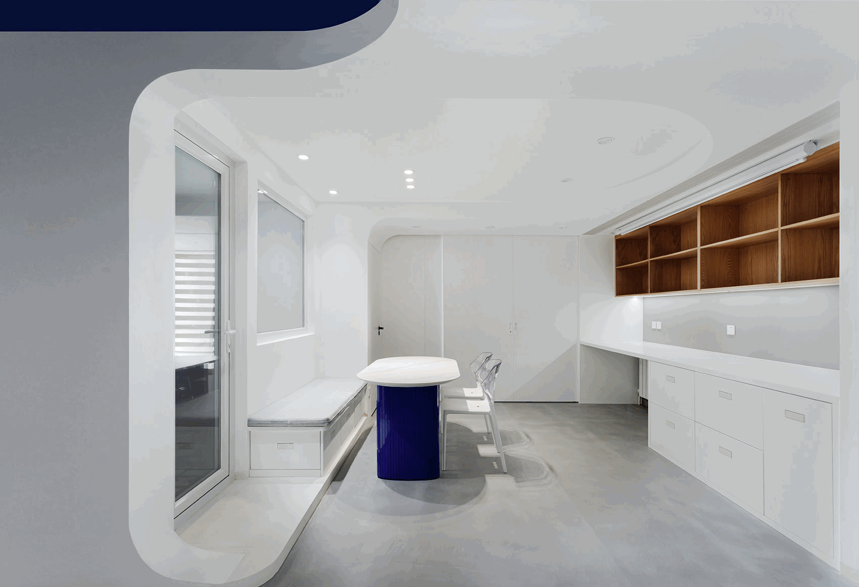 BIM Architecture | 'Blue Realm' Klein's Streamlined Music Home/Theater Architecture Design Studio