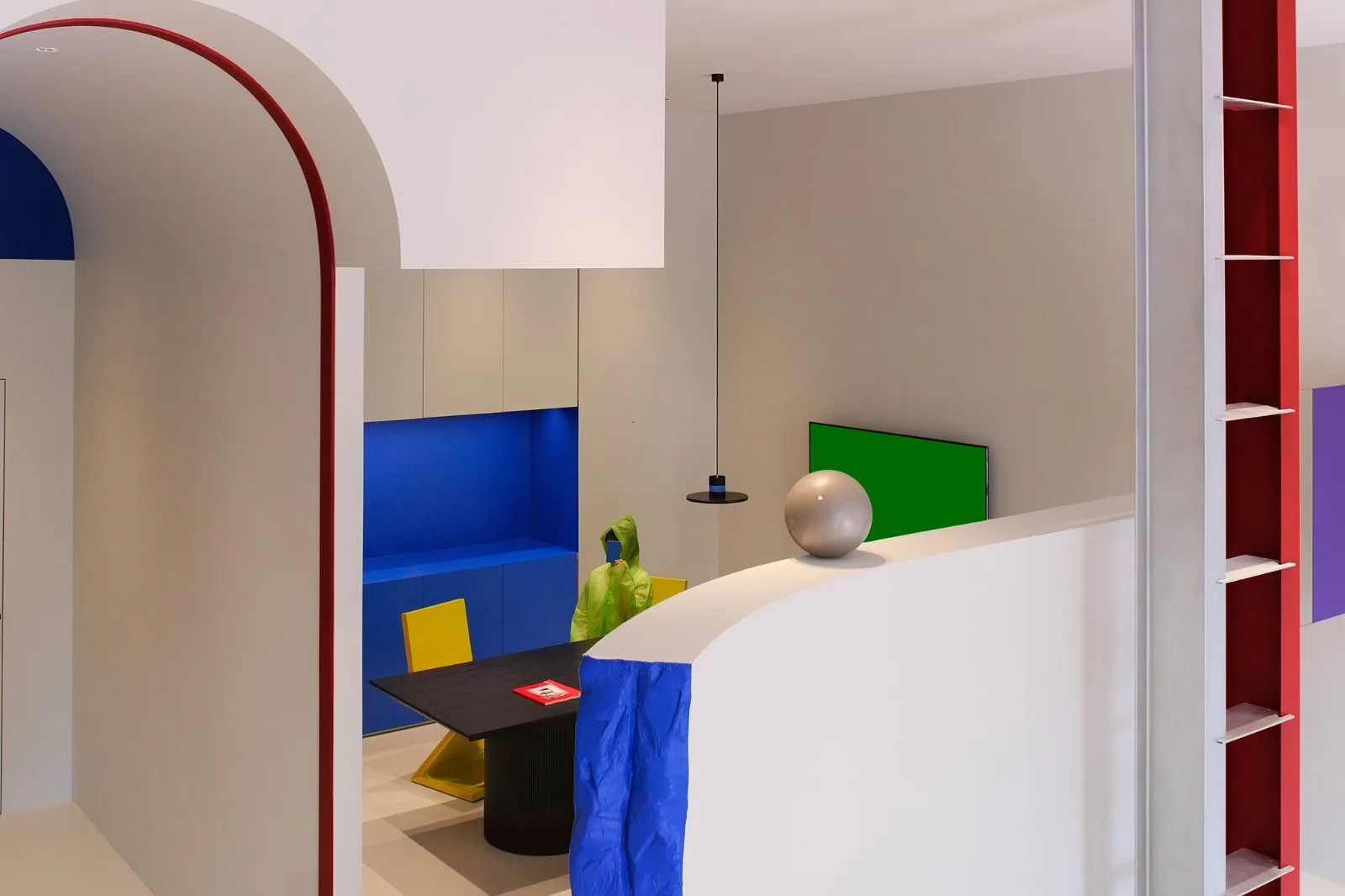 BIM Architecture | Benjamin Moore Coatings Jinhua Experience Center, a random spatial experiment of color explosion/NDB Design's new work