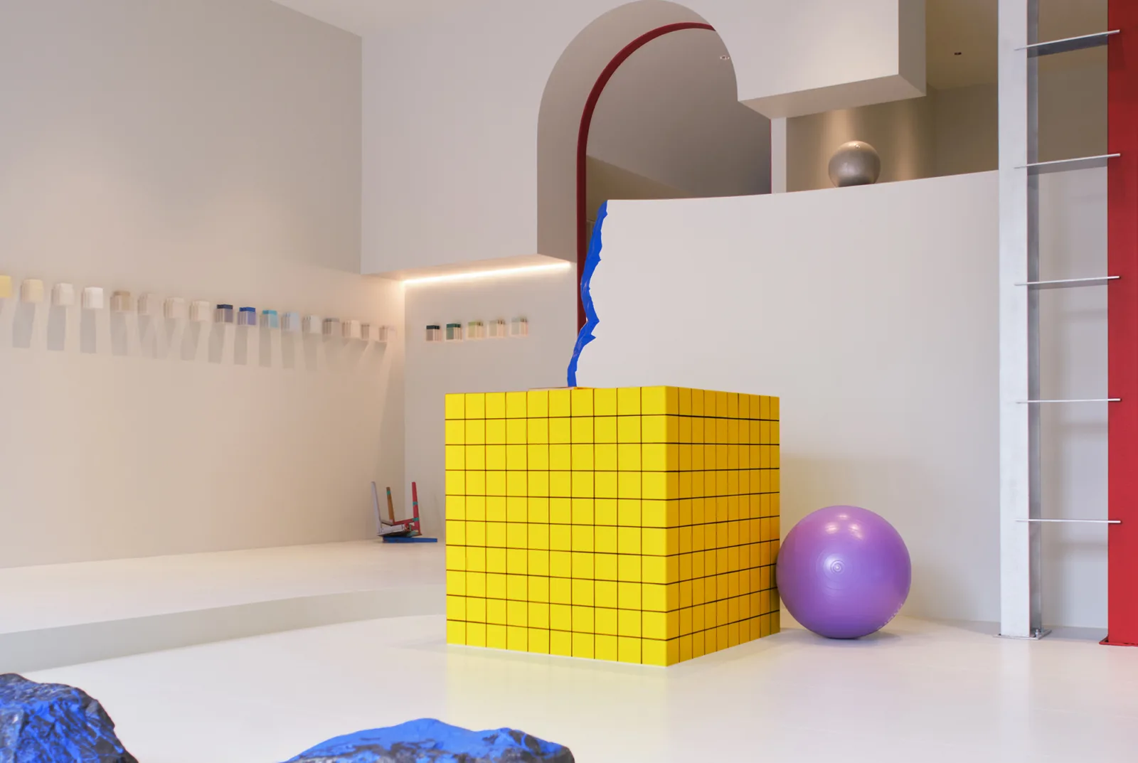 BIM Architecture | Benjamin Moore Coatings Jinhua Experience Center, a random spatial experiment of color explosion/NDB Design's new work