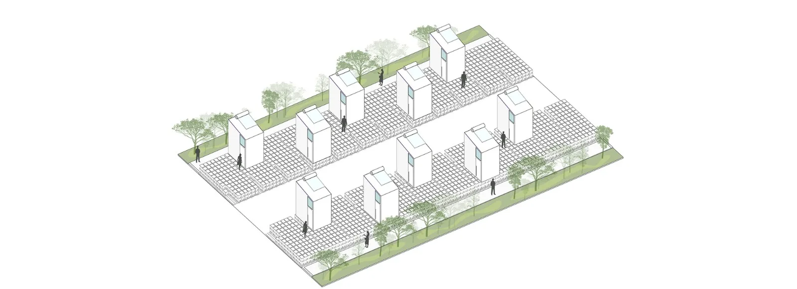 BIM Architecture | Module Cabin, Temporary Space for Medical Staff/Revolution