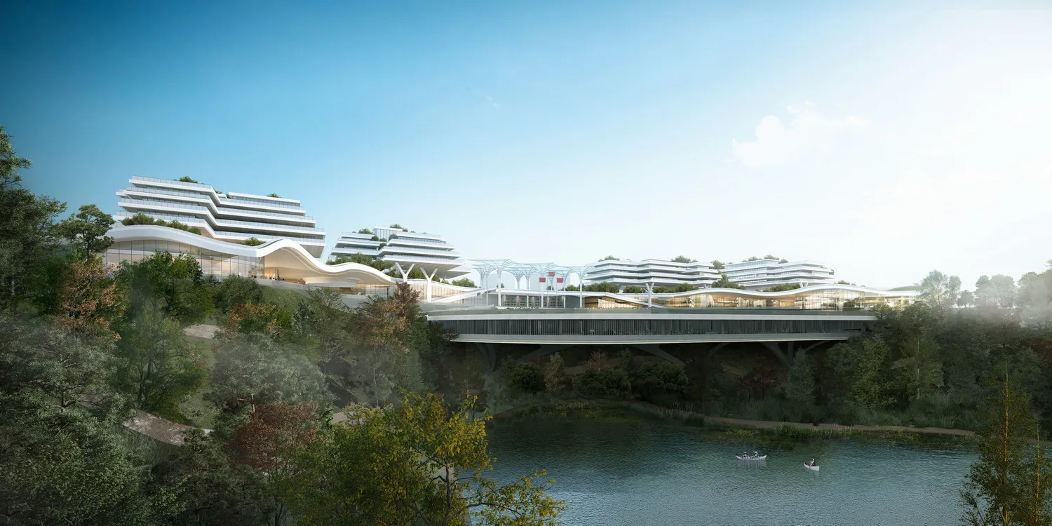 BIM Architecture | Forest Park+, Shared Vertical Campus | Chongqing Baixi Campus Nine Year Integrated School Plan/China Machinery United Engineering Co., Ltd