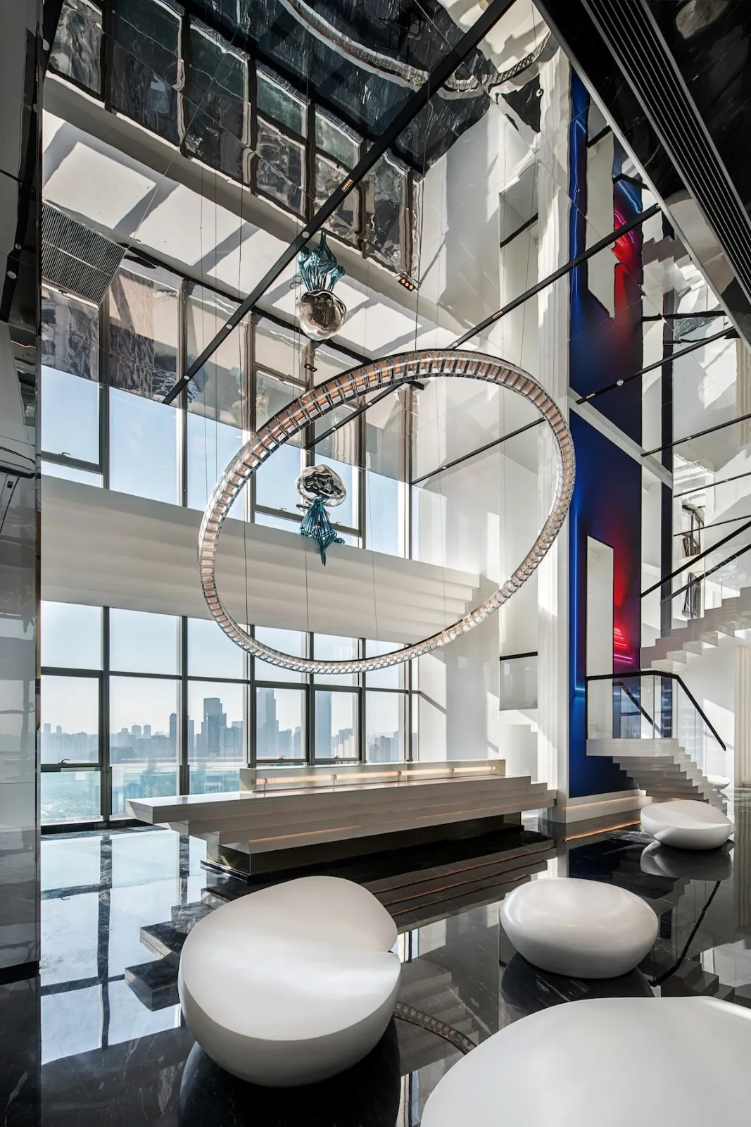 BIM Architecture | ISEYA Floating Cloud High Altitude Hotel [Chaotianmen Flagship Store]/Preaching Space Design