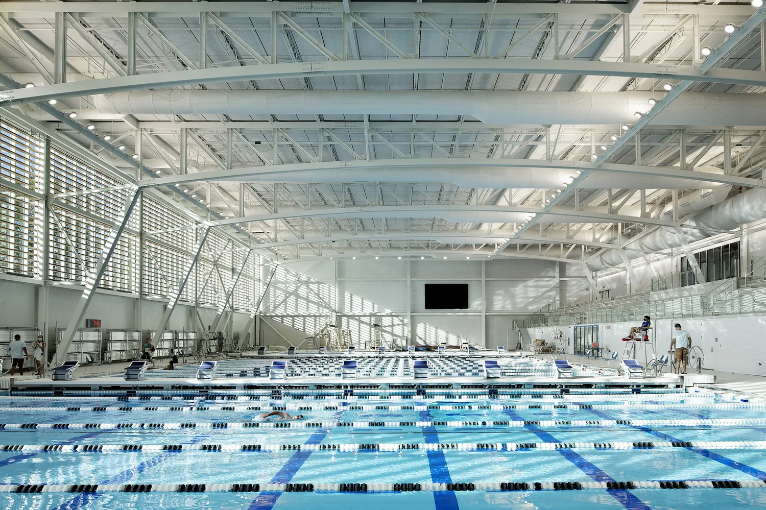 BIM Architecture | White Blocks - Colby College Sports and Entertainment Center Harold Alfond/Hopkins Architects+Sasaki