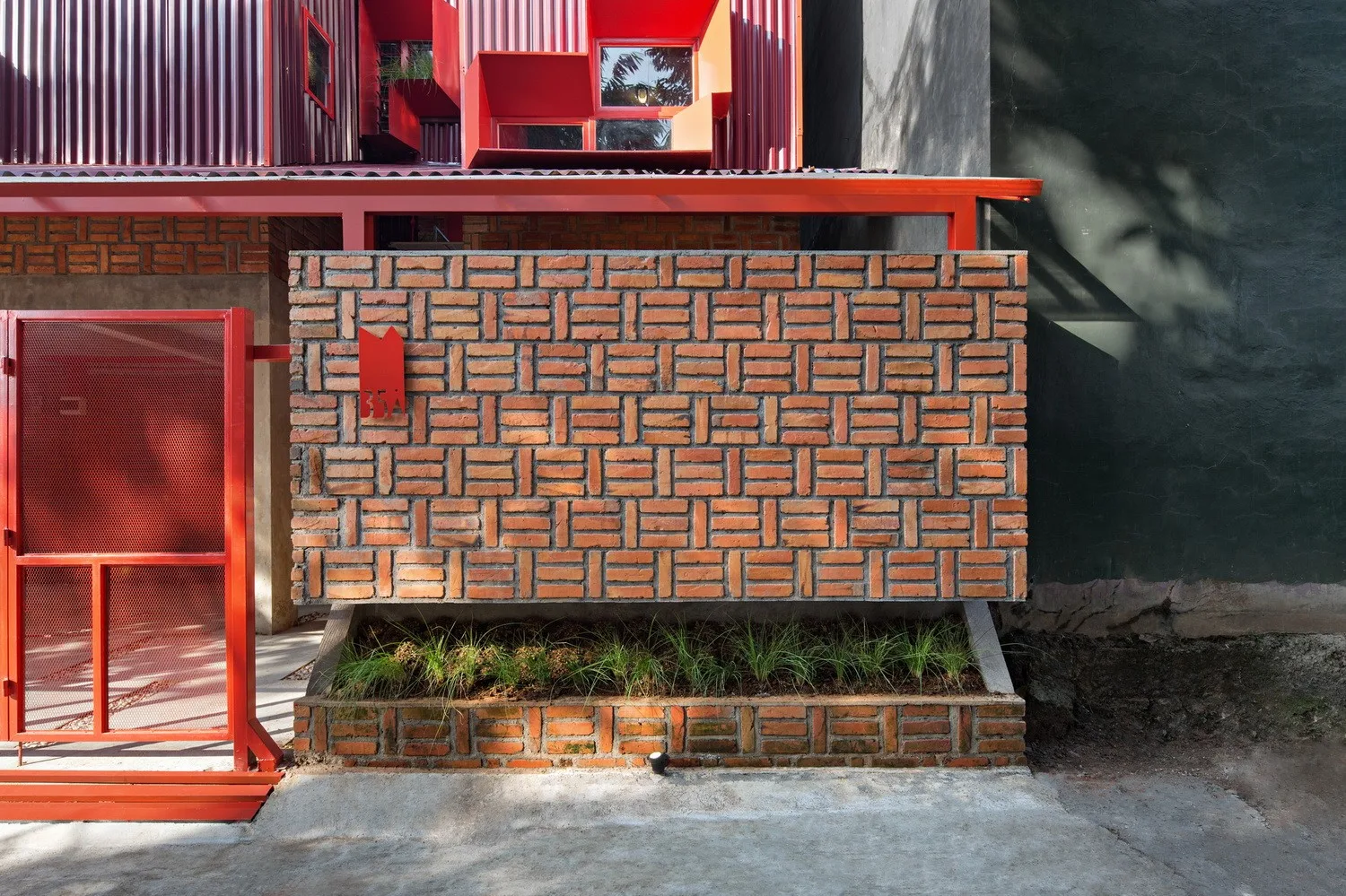 BIM Architecture | 'Gradually Stacking' Red Zone Boarding Apartments/Ismail Solehudin Architecture