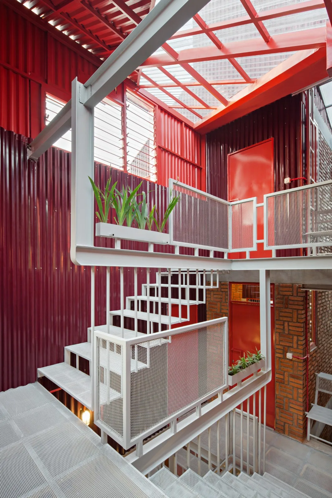 BIM Architecture | 'Gradually Stacking' Red Zone Boarding Apartments/Ismail Solehudin Architecture