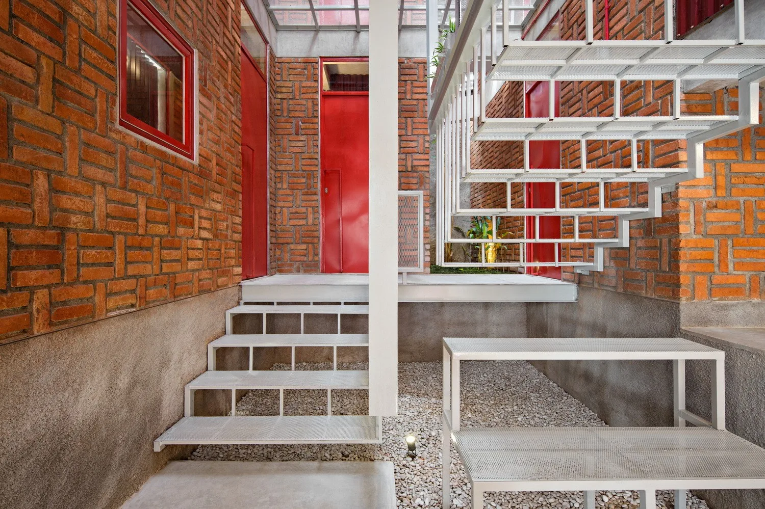 BIM Architecture | 'Gradually Stacking' Red Zone Boarding Apartments/Ismail Solehudin Architecture