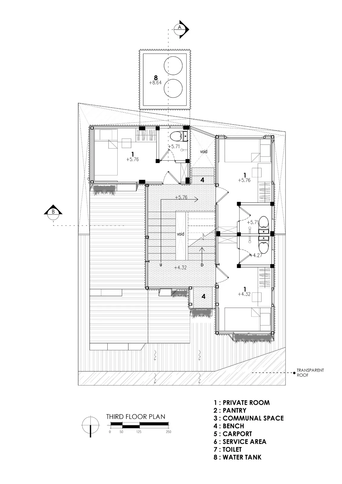 BIM Architecture | 'Gradually Stacking' Red Zone Boarding Apartments/Ismail Solehudin Architecture