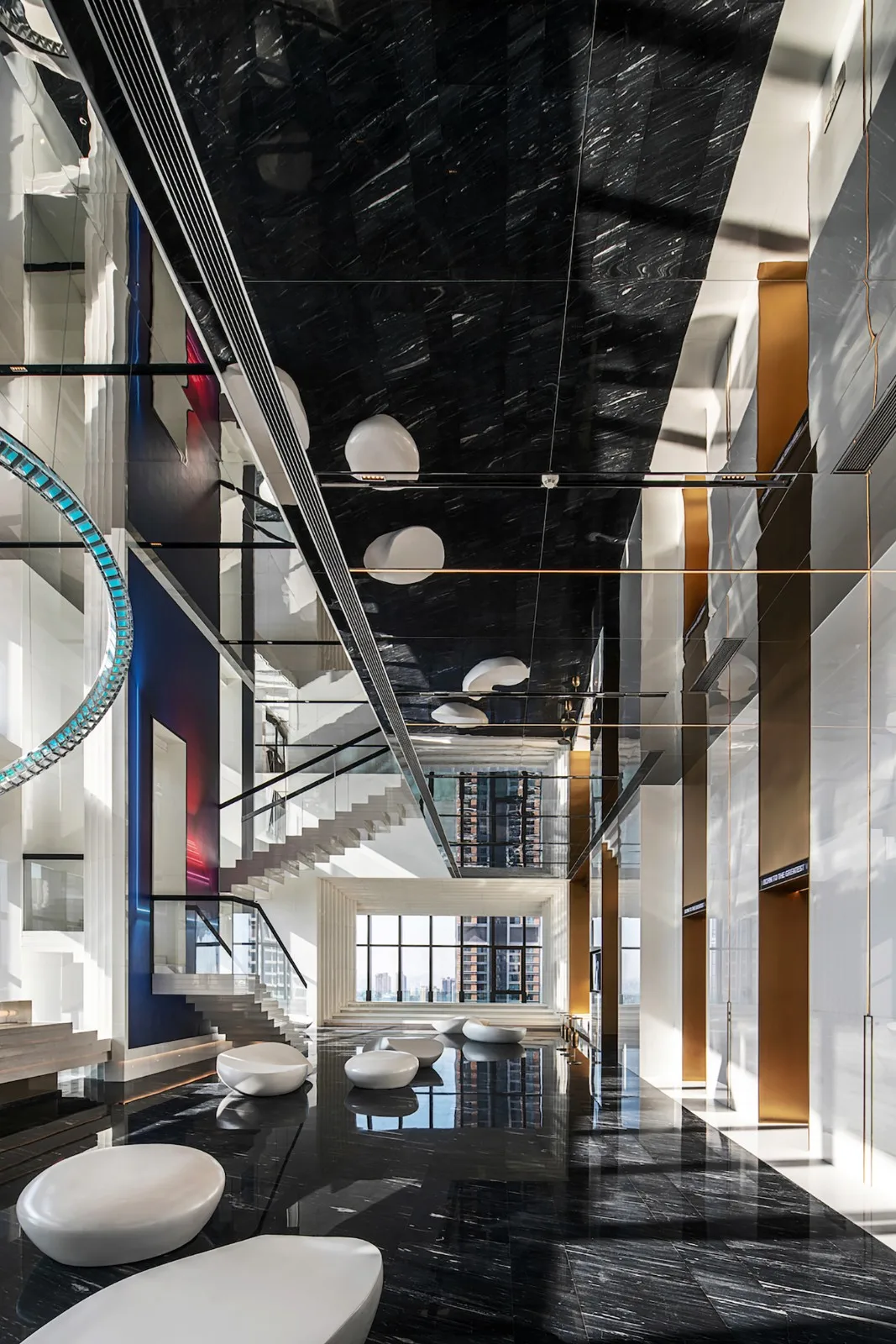 BIM Architecture | ISEYA Floating Cloud High Altitude Hotel [Chaotianmen Flagship Store]/Preaching Space Design