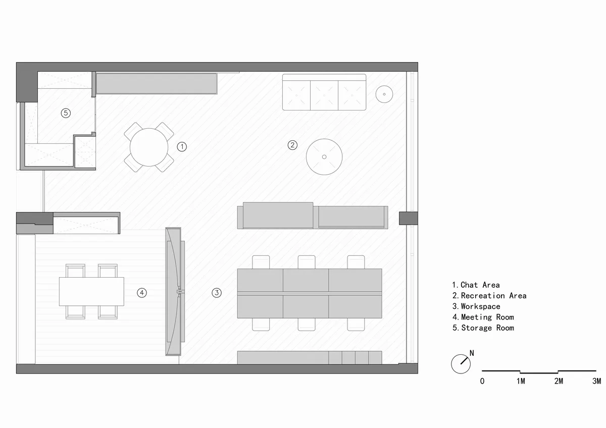 BIM architecture | 100 square meter Japanese office/Hangzhou Xilai Space research