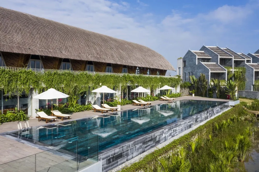 BIM Architecture | Large span arched bamboo beams, Casamia Community Home/VTN Architects