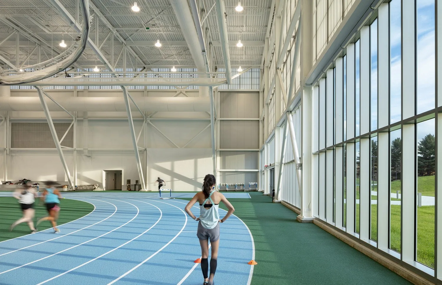 BIM Architecture | White Blocks - Colby College Sports and Entertainment Center Harold Alfond/Hopkins Architects+Sasaki