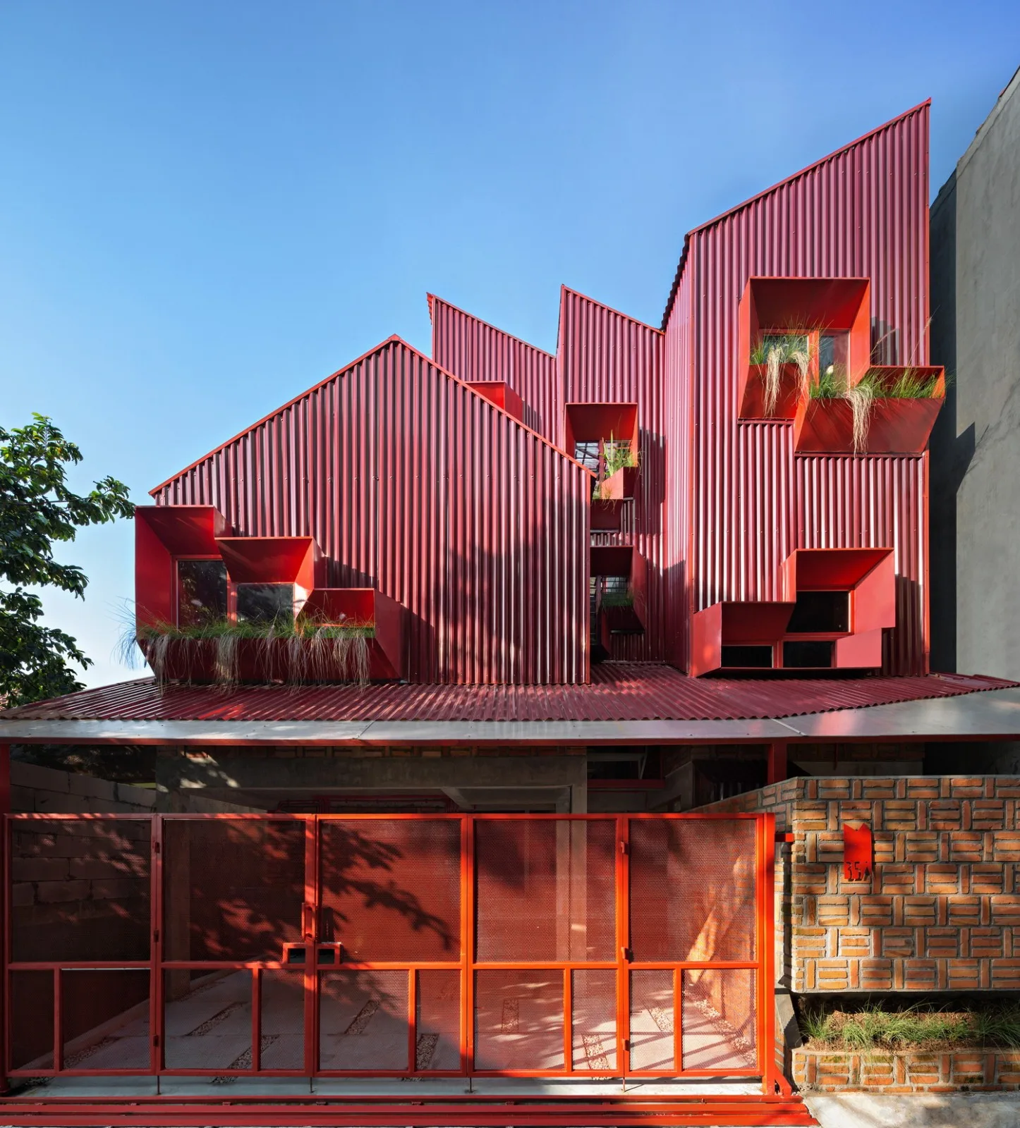 BIM Architecture | 'Gradually Stacking' Red Zone Boarding Apartments/Ismail Solehudin Architecture
