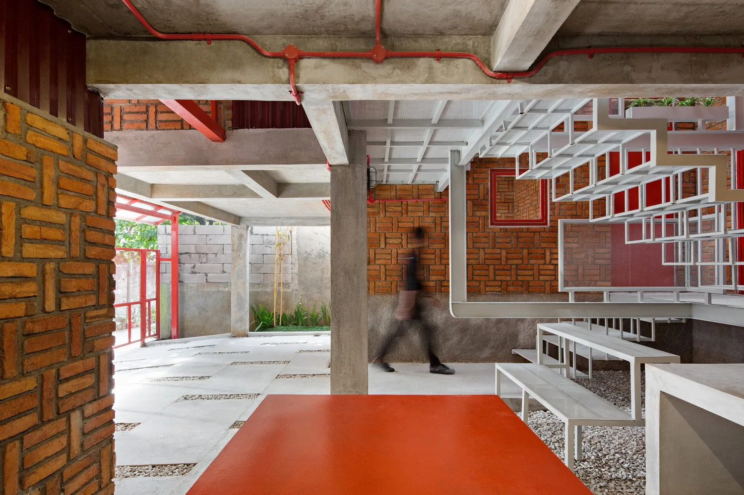 BIM Architecture | 'Gradually Stacking' Red Zone Boarding Apartments/Ismail Solehudin Architecture