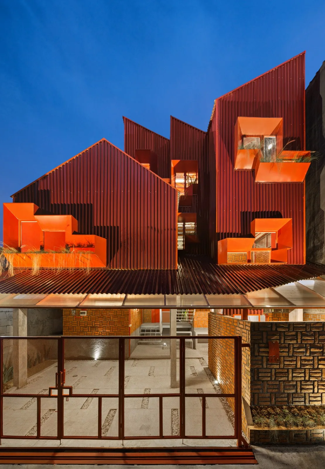 BIM Architecture | 'Gradually Stacking' Red Zone Boarding Apartments/Ismail Solehudin Architecture