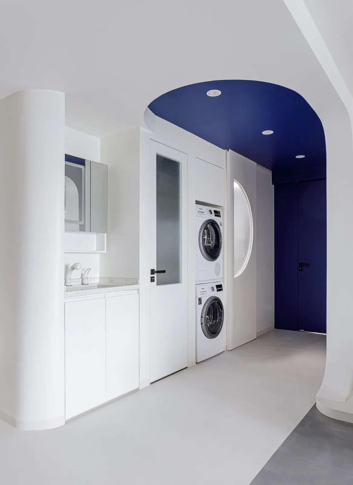 BIM Architecture | 'Blue Realm' Klein's Streamlined Music Home/Theater Architecture Design Studio