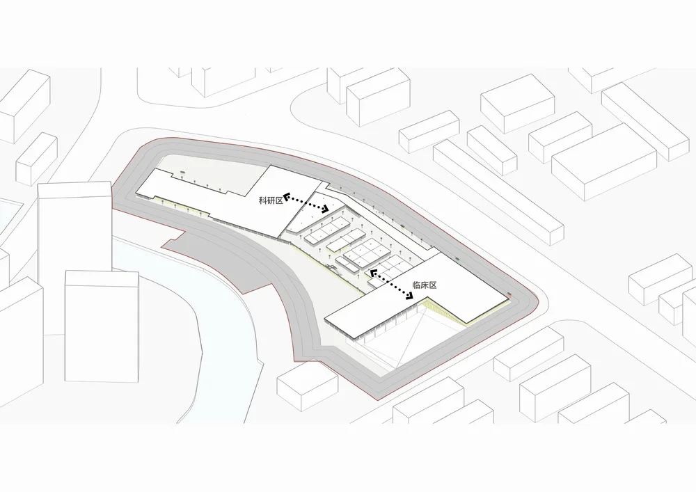 BIM Architecture | Healthy Living Room between City and Riverbank - Shanghai East Regional Medical Center/EMANARC Swiss Ruimeng Design
