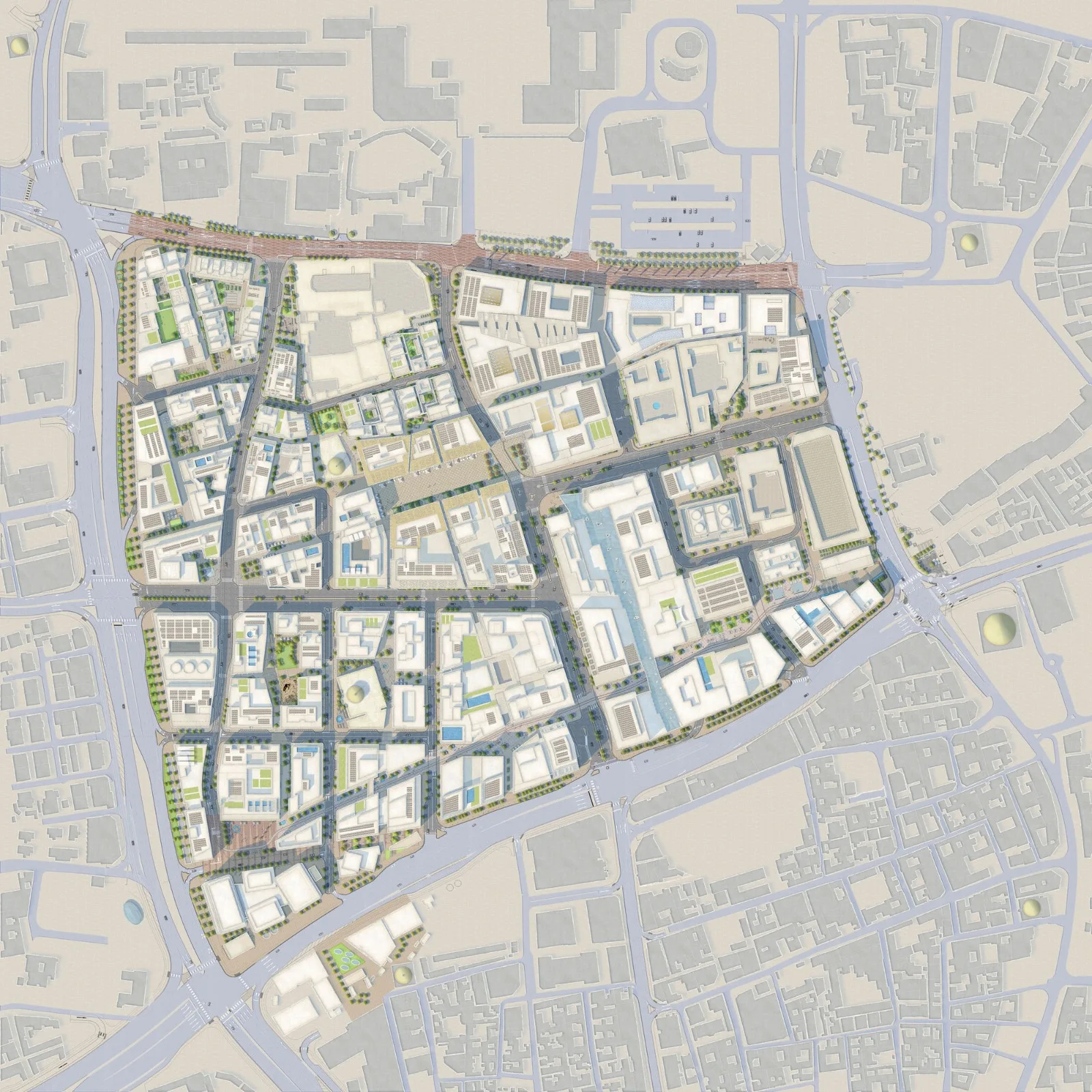 BIM Architecture | Msheireb Doha City Centre Master Plan/Alyes and Morrison+AECOM+Arup