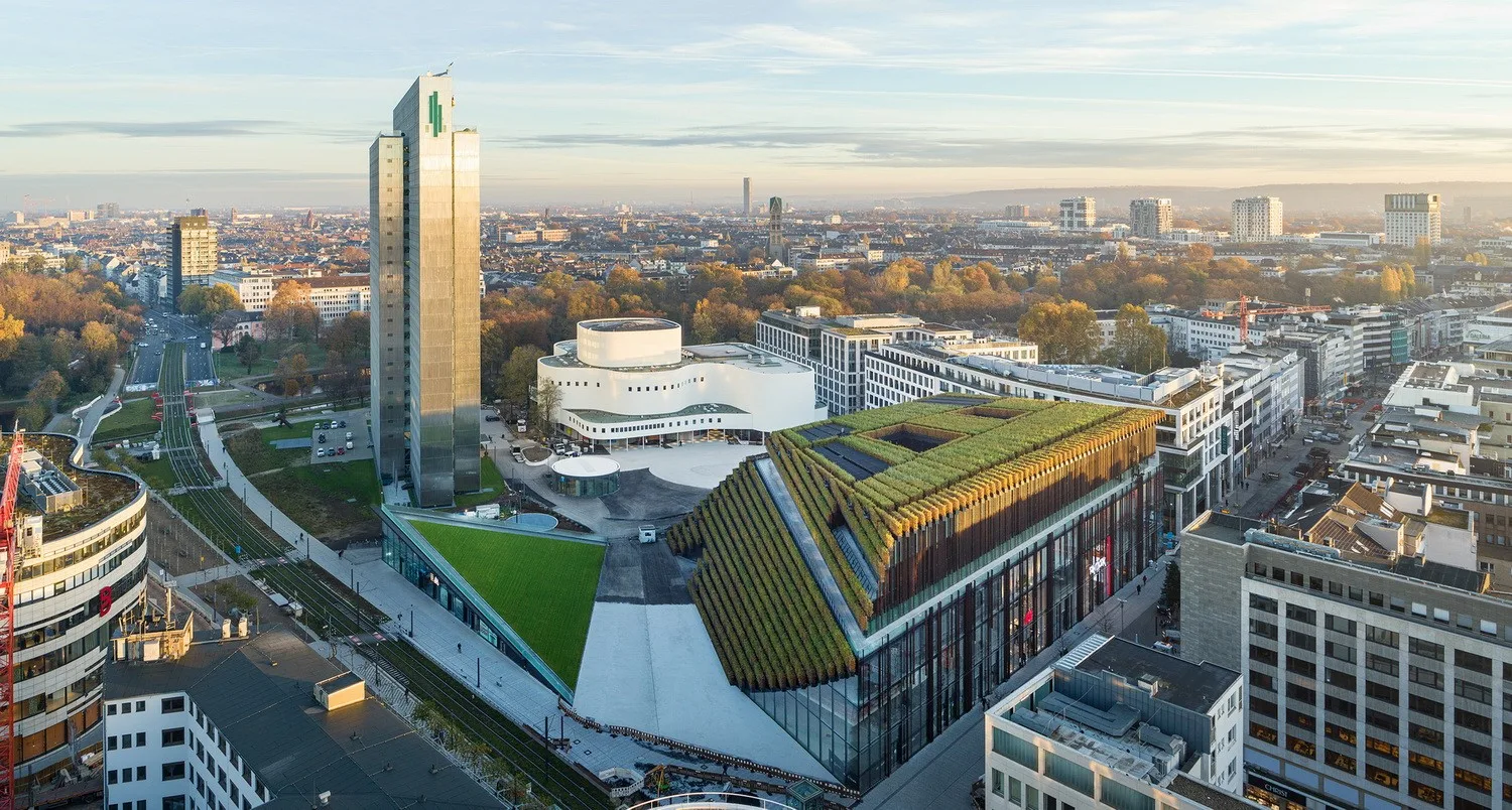 BIM Architecture | The largest green facade building in Europe, Kö-Bogen II commercial complex/ingenhoven architects