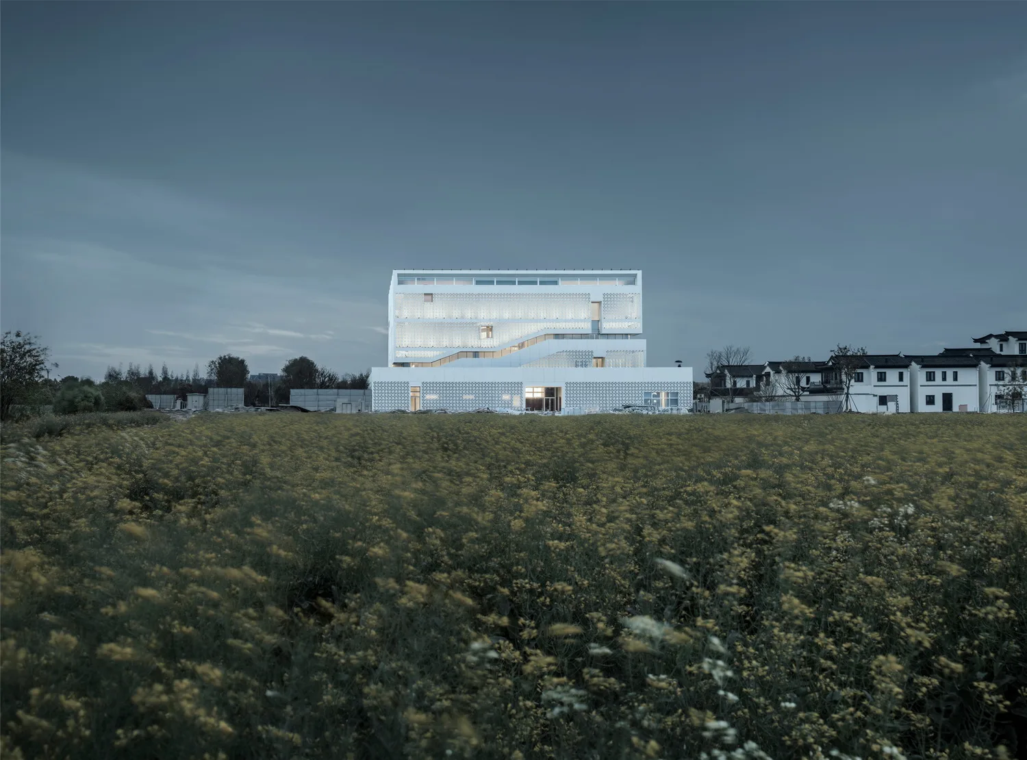 BIM Architecture | Rural Ideal of "Square Warehouse and Round Grain", Haimen Yungu Agricultural Exhibition Hall/ad