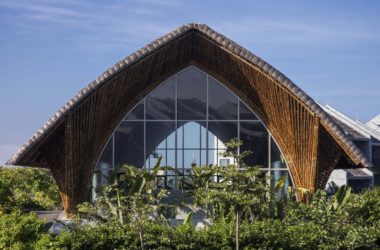 BIM Architecture: Large-Span Arched Bamboo Beams at Casamia Community Home by VTN Architects-BIM WORLD