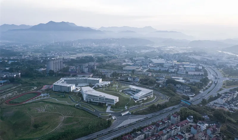 BIM architecture | Space shaping in line with the trend, designed by Zhejiang Jiande Airport Aviation Industry University Research Base/Gad Jiedi