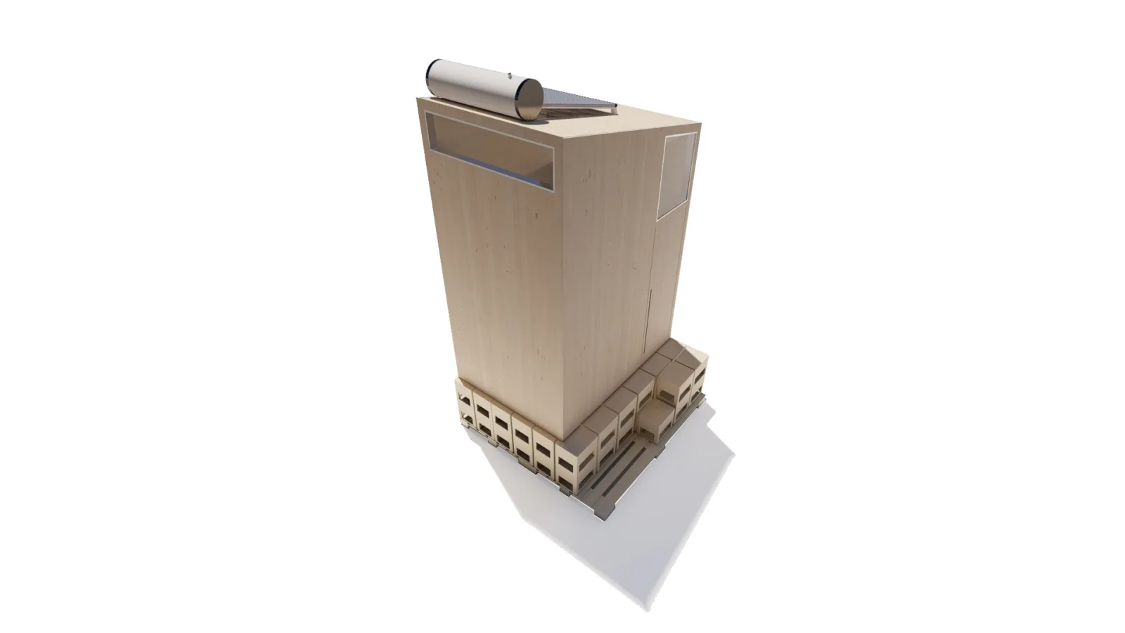 BIM Architecture | Module Cabin, Temporary Space for Medical Staff/Revolution
