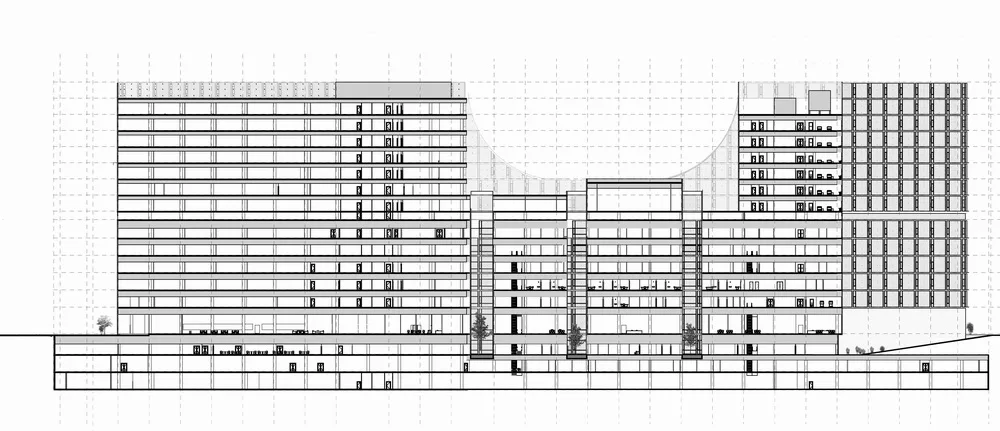 BIM Architecture | Healthy Living Room between City and Riverbank - Shanghai East Regional Medical Center/EMANARC Swiss Ruimeng Design