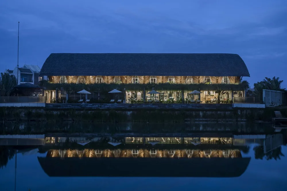 BIM Architecture | Large span arched bamboo beams, Casamia Community Home/VTN Architects