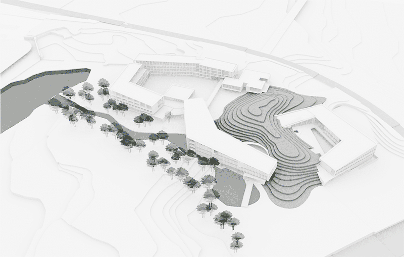 BIM architecture | Space shaping in line with the trend, designed by Zhejiang Jiande Airport Aviation Industry University Research Base/Gad Jiedi