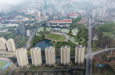 BIM Architecture for Forest Park+ Shared Vertical Campus | Chongqing Baixi Campus Nine-Year Integrated School Plan by China Machinery United Engineering-BIM WORLD